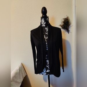 Worthington gorgeous Black ribbed cardigan 🖤 (Small)
